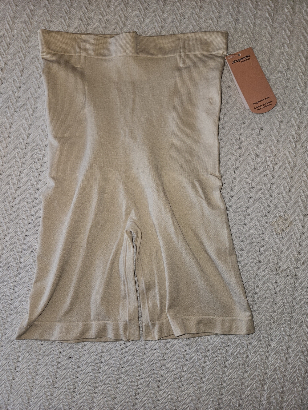 Shapermint High-Waist Beige Shaping Shorts